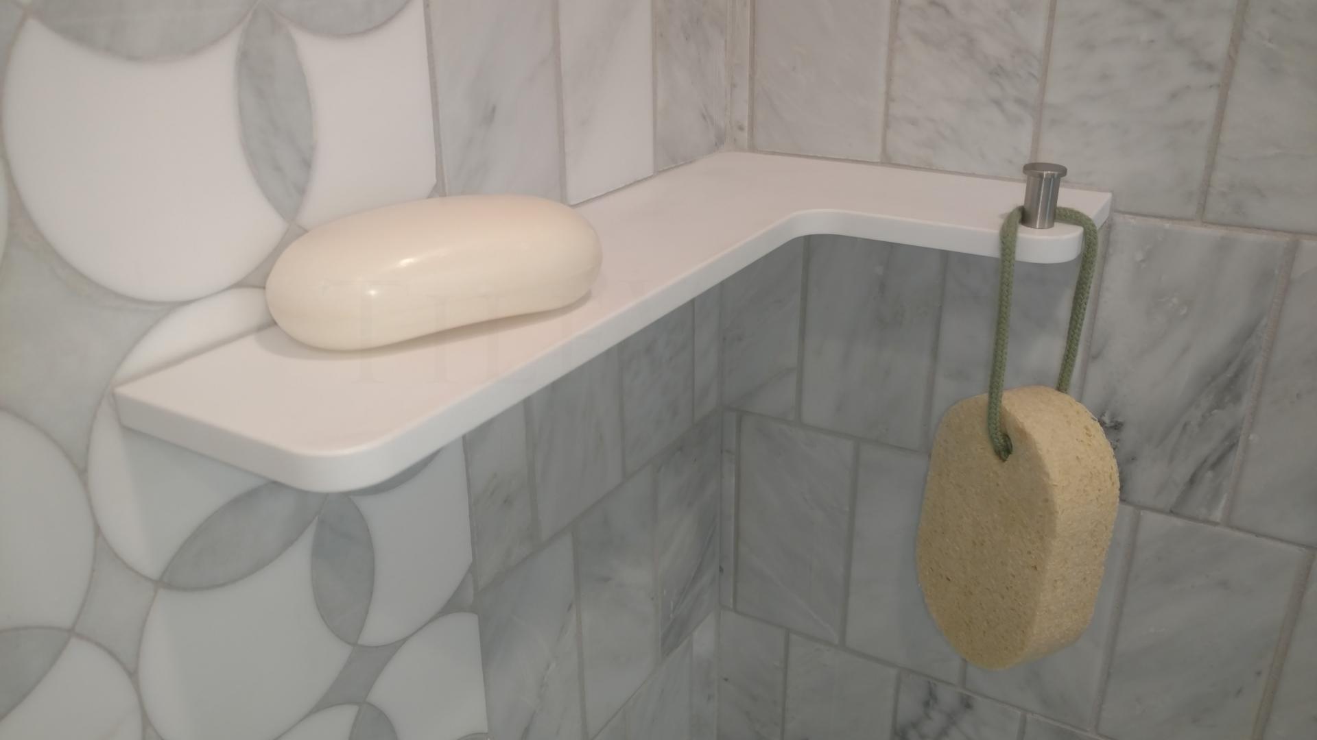 TileWare Products - Install Hooks or Robe Hooks for Tile Showers.  Accessories for Baths and Showers 