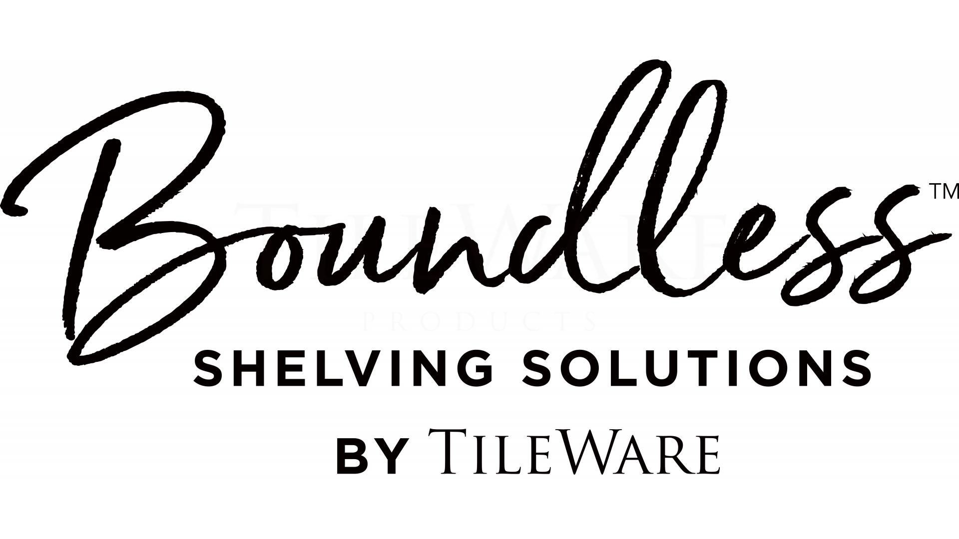 TileWare Boundless™ Series L-Shaped Corner Shelf With Tee Hook  (Contemporary) - Tile Pro Depot